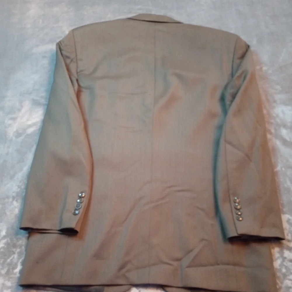 Jones New York 2pc Suit Mens Size 40 Regular Brown 3 Button Jacket Pleated Pants